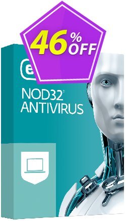46% OFF ESET NOD32 Antivirus - 1 Year 1 Device Coupon code