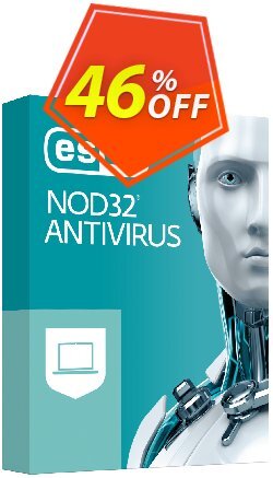 46% OFF ESET NOD32 Antivirus - Renew 2 Years 1 Device Coupon code