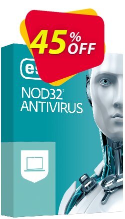 45% OFF ESET NOD32 Antivirus - 2 Years 4 Devices Coupon code