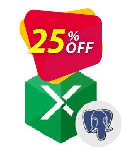 25% OFF Excel Add-in for PostgreSQL Coupon code