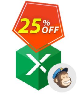25% OFF Excel Add-in for MailChimp Coupon code