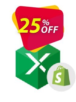 25% OFF Excel Add-in for Shopify Coupon code