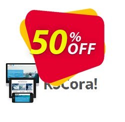50% OFF RSCora! Single site Subscription for 12 Months Coupon code