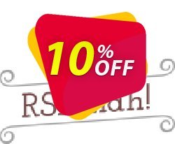 10% OFF RSDinah! Single site Subscription for 12 Months Coupon code
