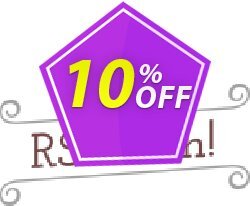 10% OFF RSDinah! Single site Subscription for 12 Months Coupon code