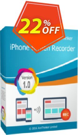 Acethinker iPhone Screen Recorder lifetime Coupon, discount iPhone Screen Recorder (Personal - lifetime) awesome sales code 2022. Promotion: awesome sales code of iPhone Screen Recorder (Personal - lifetime) 2022