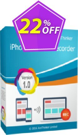 22% OFF Acethinker iPhone Screen Recorder lifetime Coupon code