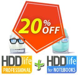 20% OFF HDDLife bundle - Pro + Notebook  Coupon code