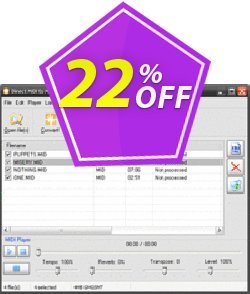 22% OFF Pistonsoft Direct MIDI to MP3 Converter - Business  Coupon code