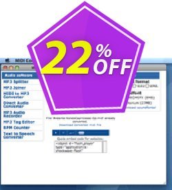 22% OFF Pistonsoft Midi Converter for Mac - Business  Coupon code