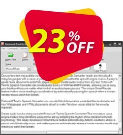 23% OFF Pistonsoft Text to Speech Converter - Business License  Coupon code