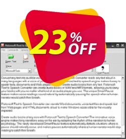 23% OFF Pistonsoft Text to Speech Converter - Business License Coupon code