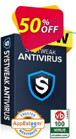 50% OFF Systweak Antivirus Family, verified