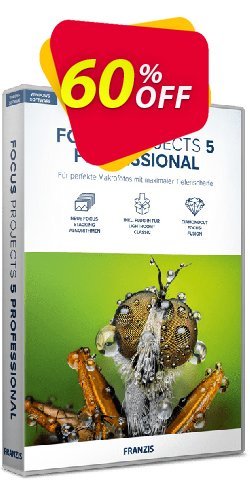 60% OFF FOCUS projects 5 Pro Coupon code