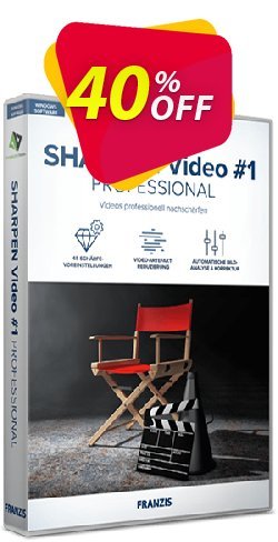 40% OFF SHARPEN Video #1 professional Coupon code