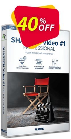 40% OFF SHARPEN Video #1 professional Coupon code