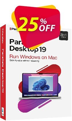25% OFF Parallels Desktop 19 for Mac Coupon code