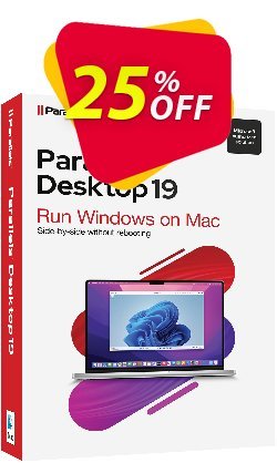 25% OFF Parallels Desktop for Mac 1-Time Purchase Coupon code