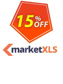 15% OFF MarketXLS Cloud Annual Billing Coupon code