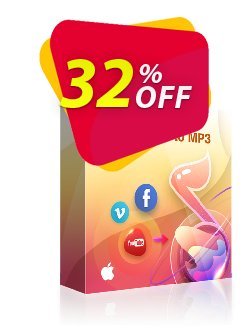 32% OFF StreamFab YouTube to MP3 for MAC - Lifetime  Coupon code