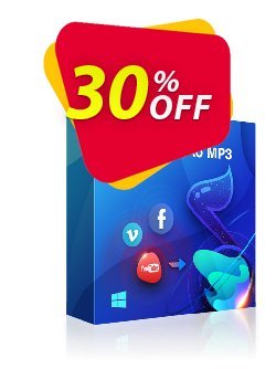 30% OFF StreamFab YouTube to MP3 - 1 Month License  Coupon code