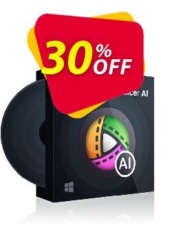 30% OFF DVDFab Video Enhancer AI - 1 year license  Coupon code