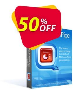 50% OFF PowerPointPipe Replace for PowerPoint Coupon code