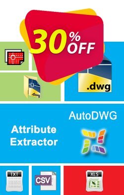 30% OFF AutoDWG Attribute Extractor Coupon code