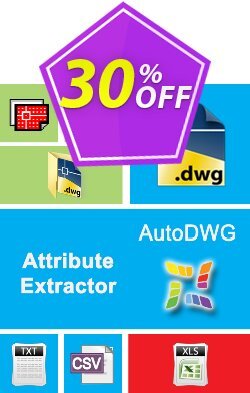 30% OFF AutoDWG Atttribute Extractor Server Coupon code