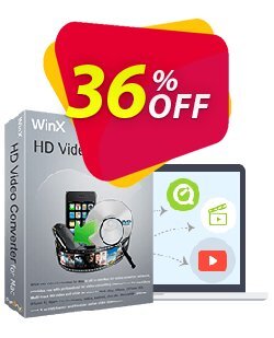 36% OFF WinX HD Video Converter for Mac Coupon code