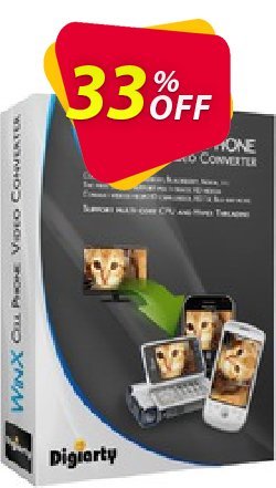 33% OFF WinX Cell Phone Video Converter Coupon code