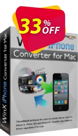 33% OFF WinX iPhone Converter for Mac Coupon code