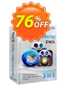MacX Holiday Video Converter Pack Coupon, discount $32.95 Holiday Pack for Affiliate Halloween Promo. Promotion: staggering sales code of MacX Holiday Video Converter Pack 2019
