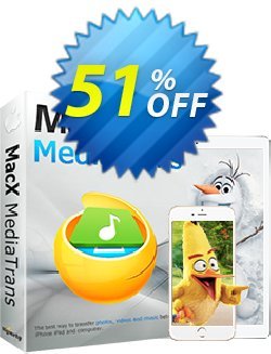 MacX MediaTrans (Lifetime) Coupon, discount MediaTrans discount code. Promotion: MediaTrans discount coupon unlimited coupon (lifetime license): MXMT