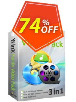 74% OFF WinX Family Video Pack - for 6 PCs  Coupon code