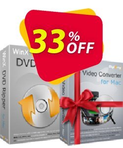 33% OFF WinX DVD Ripper for Mac Lifetime - Gift: Video Converter  Coupon code