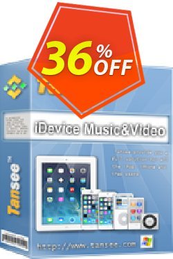 36% OFF Tansee iOS Music & Video Transfer Coupon code