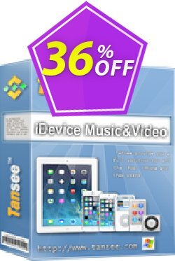 36% OFF Tansee iOS Music & Video Transfer Coupon code