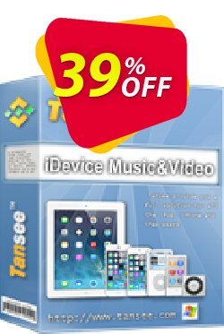 39% OFF Tansee iOS Music & Video Transfer - 1 year Coupon code