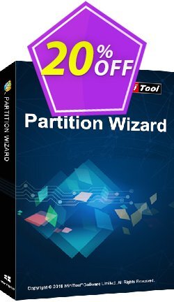 20% OFF MiniTool Partition Wizard Server - Lifetime upgrade  Coupon code