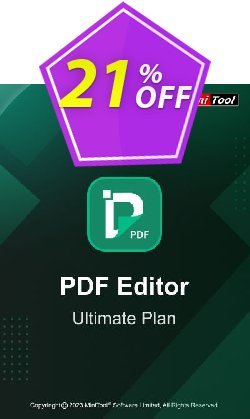 21% OFF MiniTool PDF Editor PRO Monthly Plan Coupon code