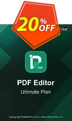 20% OFF MiniTool PDF Editor PRO Yearly Plan, verified