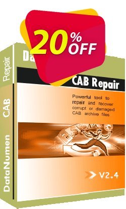 20% OFF DataNumen CAB Repair Coupon code