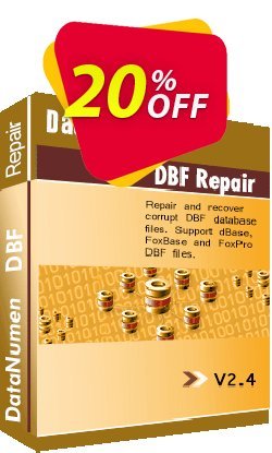 20% OFF DataNumen DBF Repair Coupon code