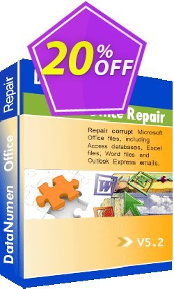 20% OFF DataNumen Office Repair Coupon code