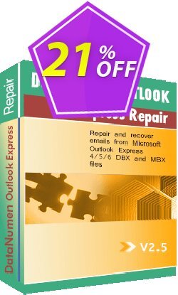 21% OFF DataNumen Outlook Express Repair - Business Coupon code