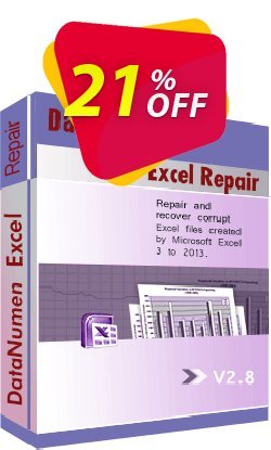 21% OFF DataNumen Excel Repair Coupon code