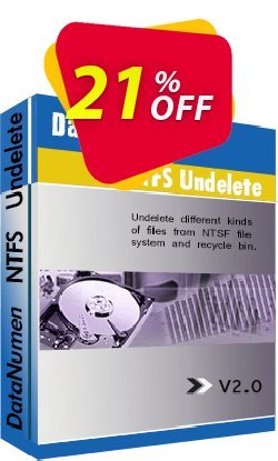 Advanced NTFS Undelete Coupon, discount Education Coupon. Promotion: Coupon for educational and non-profit organizations