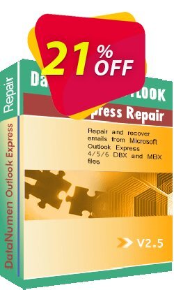 21% OFF DataNumen Outlook Express Repair Coupon code