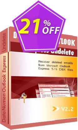 21% OFF DataNumen Outlook Express Undelete Coupon code